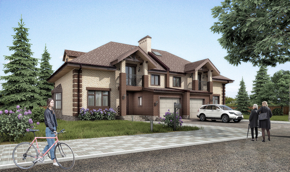 Блокированный дом на 2 семьи