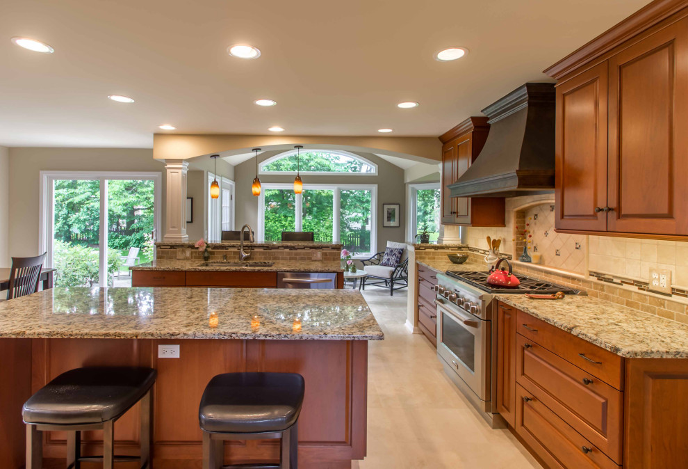Double Island Kitchen & Sunroom