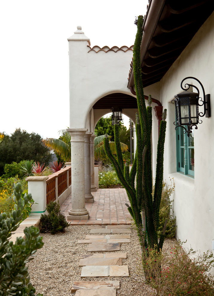 Tuscan exterior home photo in Santa Barbara