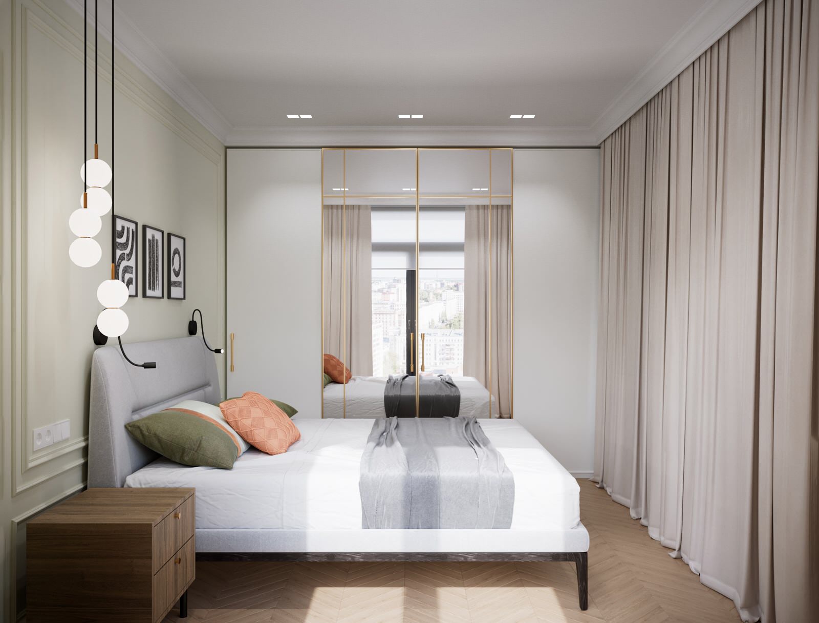 Современный интерьер с элементами классики