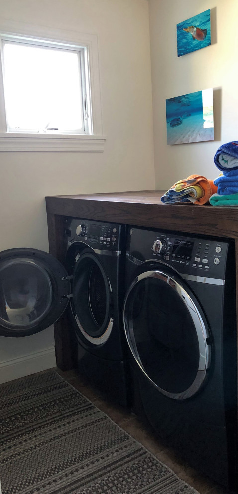 Inspiration for a beach style laundry room in Philadelphia.
