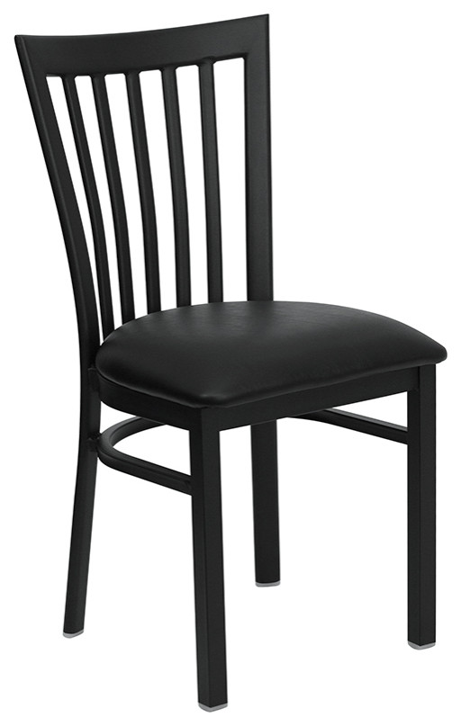 Black School Chair-Black Seat - Transitional - Dining Chairs - by ...