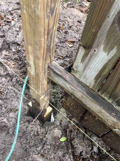 Fallen Fence Repaired