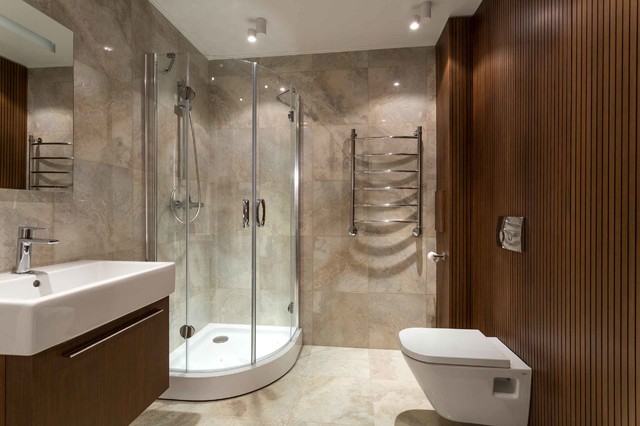 Загородный дом, Поливаново МО contemporary-bathroom