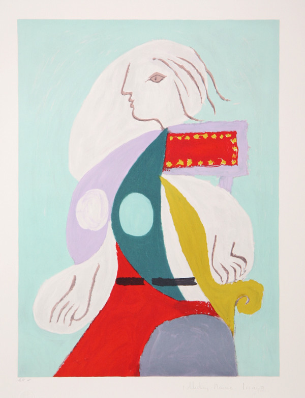 Pablo Picasso, Femme A La Robe Multicolore, 22-B, Lithograph ...