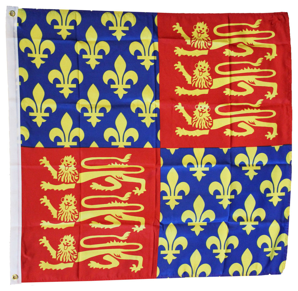 King Edward III, 3'x3' Polyester Flag Traditional Flags And