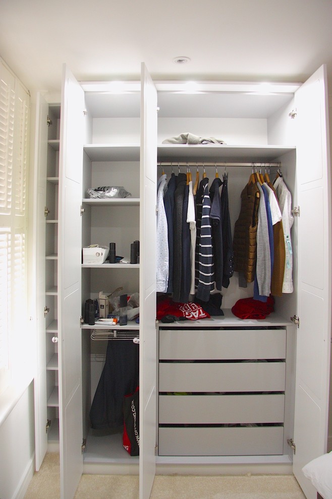 White Lacquered mirror wardrobes