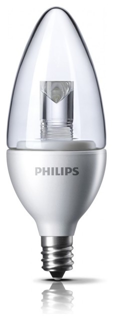 Philips DecoLED (TM) Dimmable 25W Replacement B11 Candle with Blunt Tip
