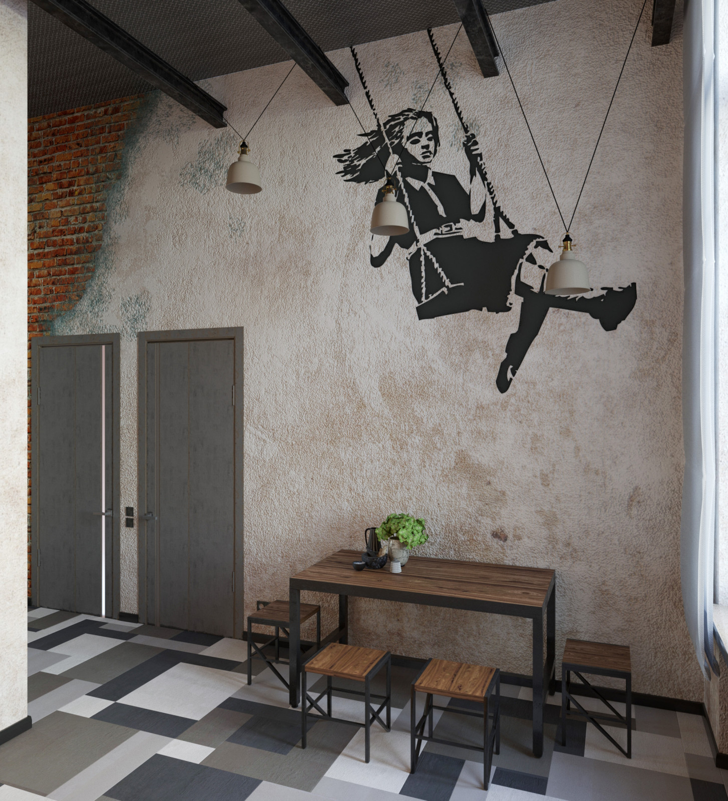 Квартира в центре Петербурга. Концептуальный дизайн-проект.