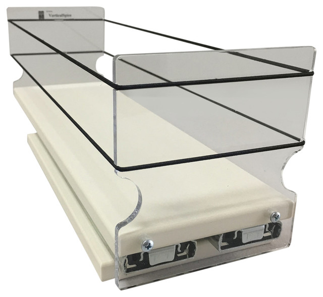 4x1x14 Storage Solution Drawer Cream Contemporary Pantry And