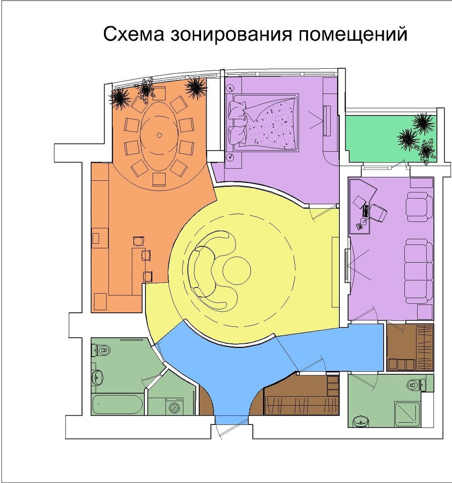 Интерьер квартиры на Воронцовских прудах в Москве