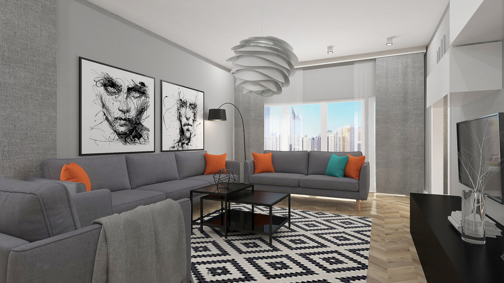 Апартаменты в скандинавском стиле для молодой семьи