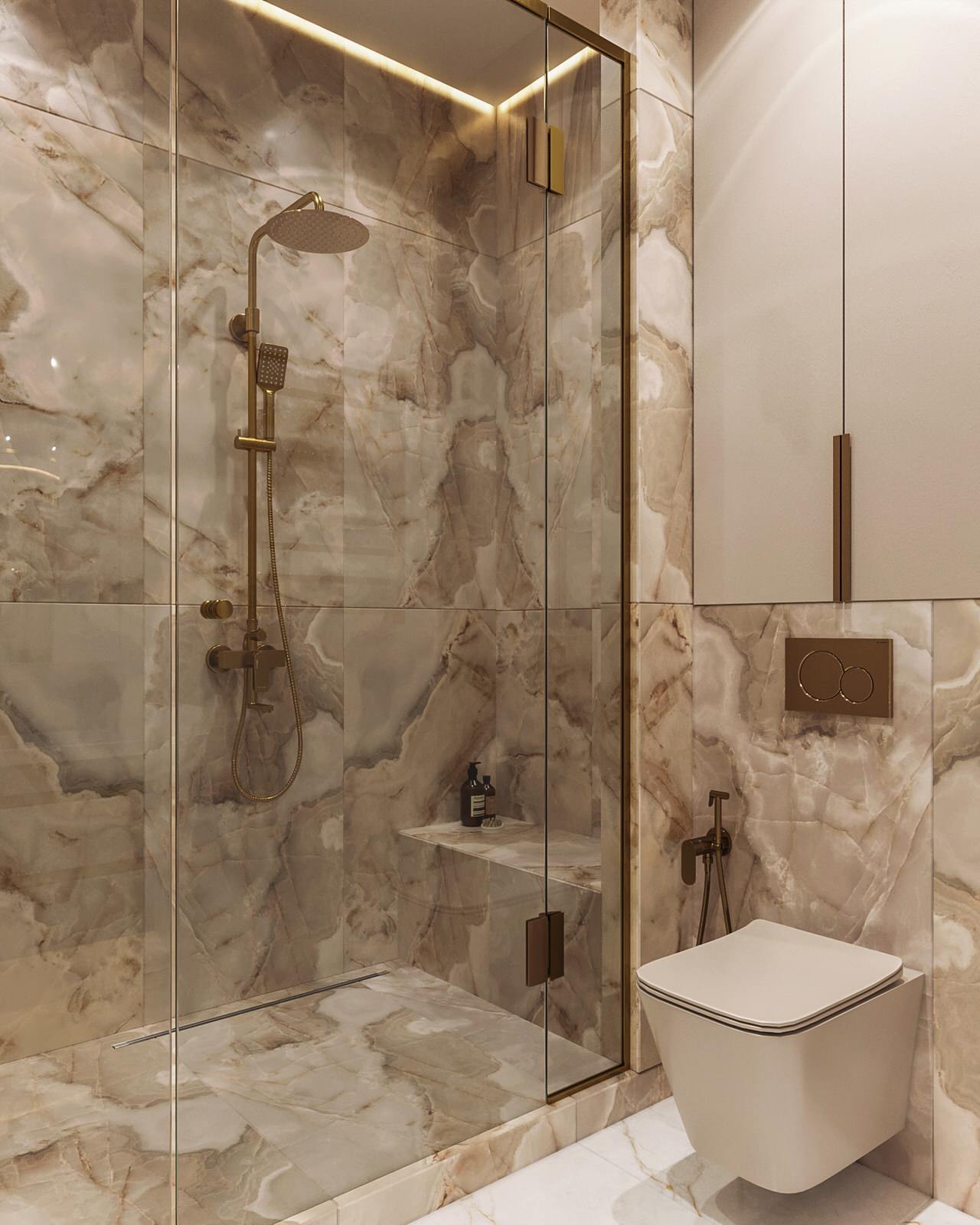 Ванная в проекте квартиры 100 м2 в жк Тушино 2018