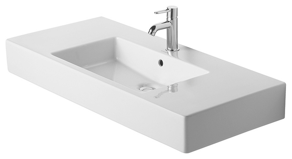 Duravit Vero 41 3/8"x19 1/4" Bathroom Sink, White - Contemporary - Vanity  Tops And Side Splashes - by Buildcom | Houzz