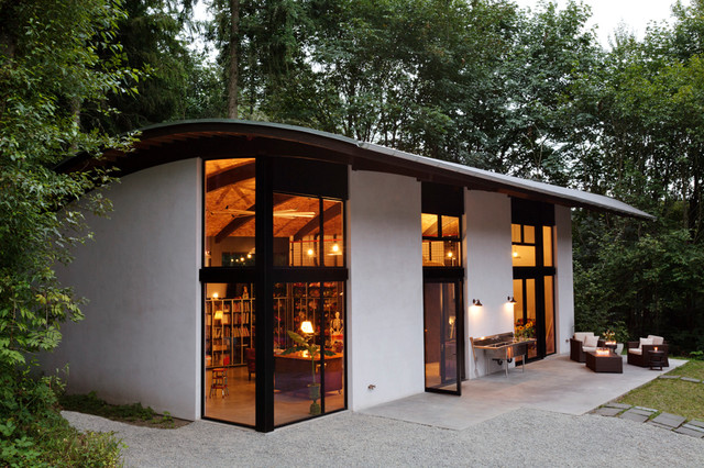 Ames Lake Studio contemporaneo-fachada