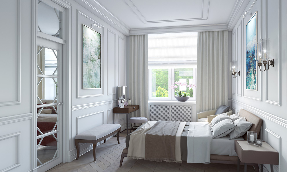 Квартира в сталинском доме на Кутузовском проспекте. Спальня