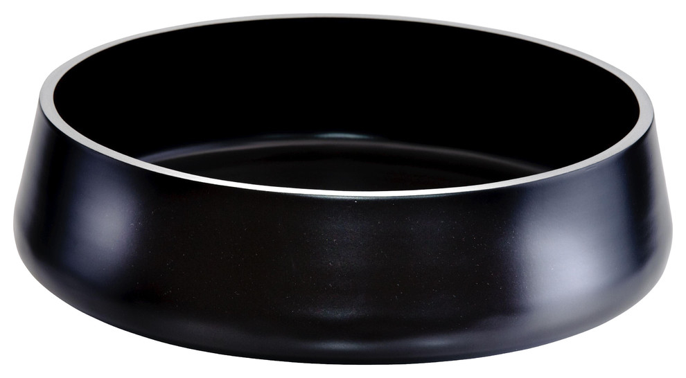 Alumix Exte High End Vessel Sink, Black Polish