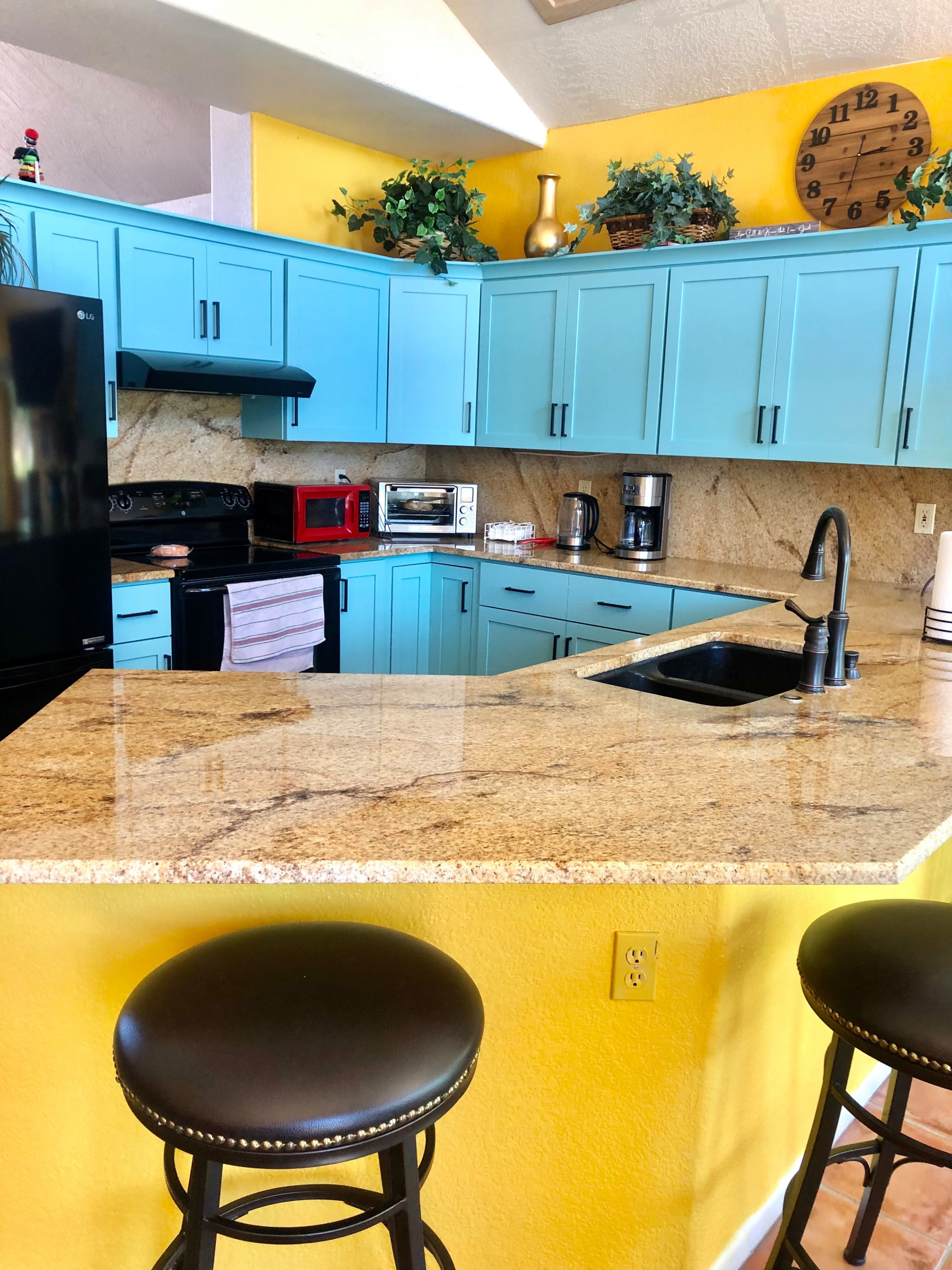 Teal Kitchen Cabinet Paint