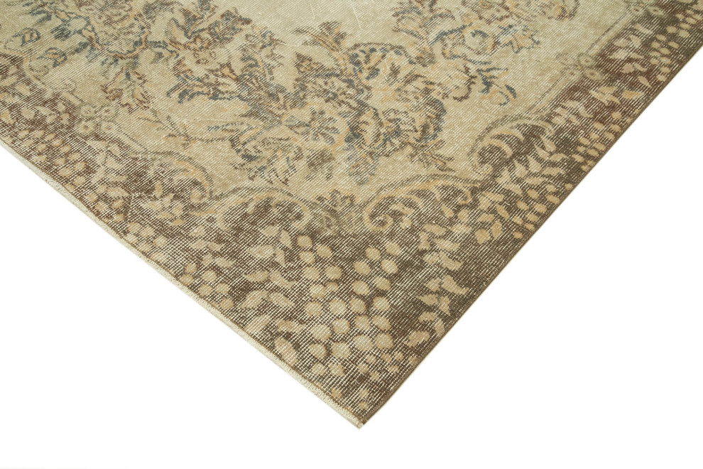 Rug N Carpet - Hand-knotted Turkish 6' 8" x 9' 11" One-of-a-Kind Vintage Rug