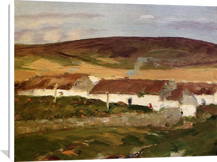 Irish Cottage By Robert Henri Oil Painting Reproduction 16 X12