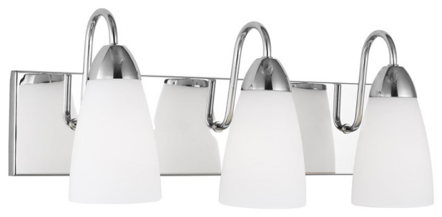 Sea Gull Seville 3-Light Wall/Bath Light 4420203EN3-05, Chrome