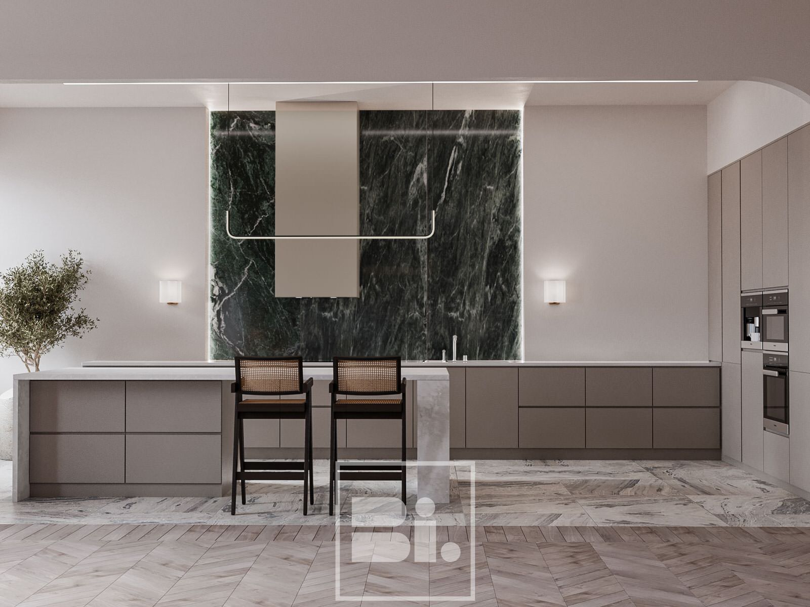 Проект кухни-гостиной в г. Санкт-Петербург