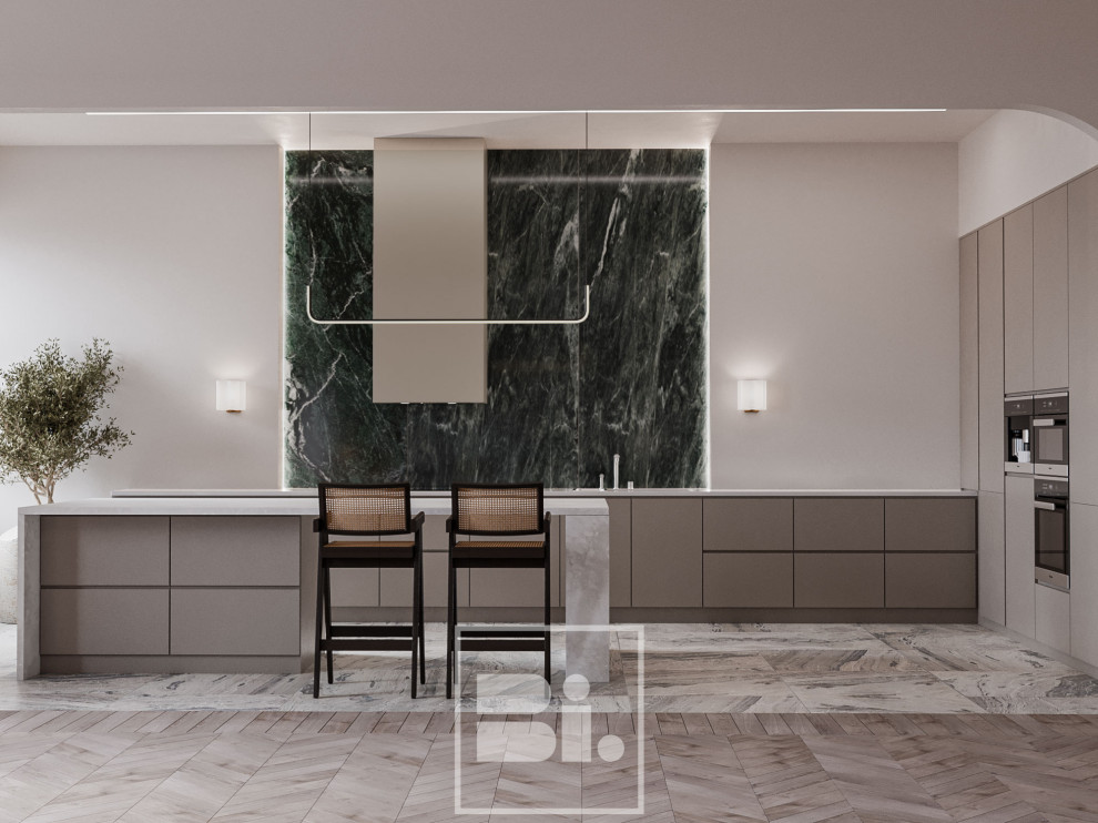 Проект кухни-гостиной в г. Санкт-Петербург