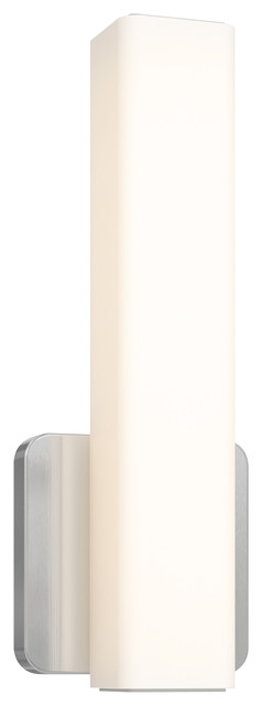 DALS Square 12" LED Vanity Light, Satin Nickel