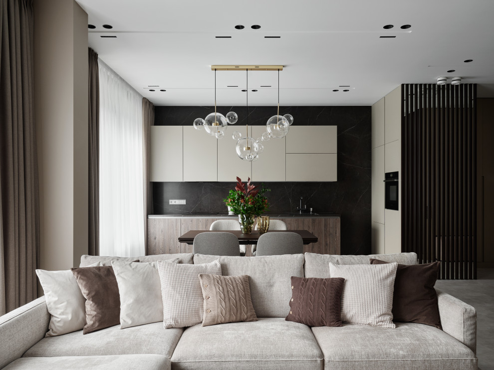 Интерьер квартиры в ЖК Флора и Фауна 85 м^2