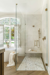 10 Showers With Stylish Built-In Bench Ideas