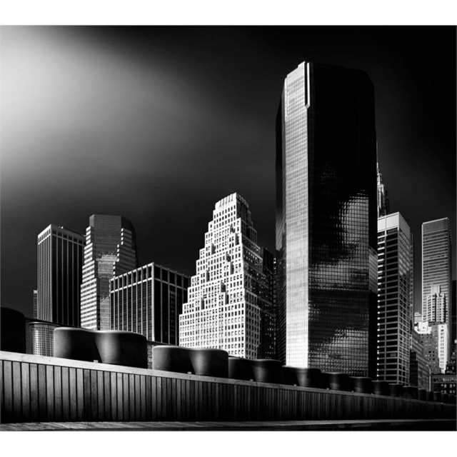 Giant Art 54x54 Skyline Fine Art Giant Canvas Print in MultiColor
