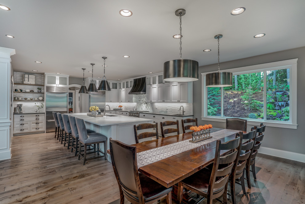 Inspiration for a transitional kitchen remodel in Seattle