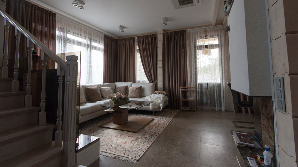 интерьер загородного дома в "Лемболово парк".