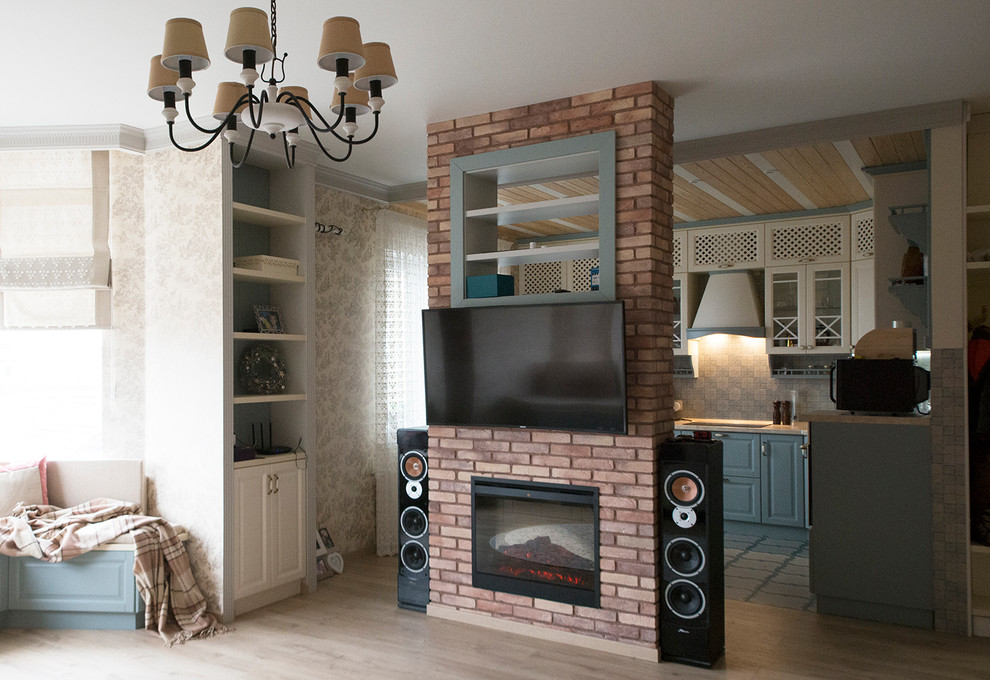 Фото готового интерьера двухуровневой квартиры в Краснодаре