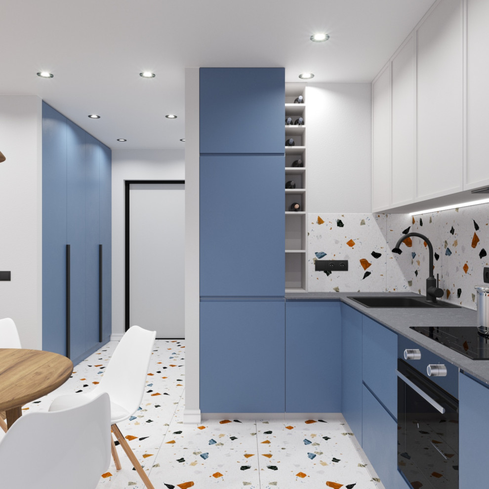 Дизайн интерьера однокомнатной квартиры 33 кв. м ЖК Дубрава