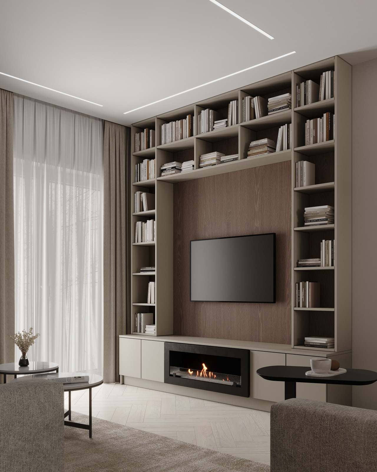 Гостиная. Библиотека