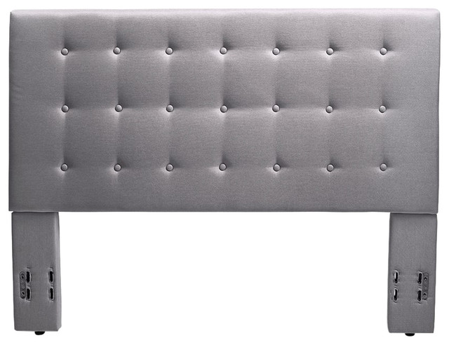 Sebright Upholstered Headboard, Gray, King/California King