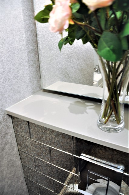 20mm Silestone Kensho Vanity Top And Cistern Cover Contemporary Bathroom London By Granite Supply Uk Ltd Houzz Uk