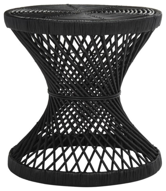 Liberty Small Bowed Accent Table Black