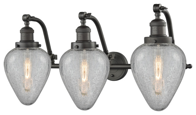 Geneseo 3 Light Bath Fixture Industrial Bathroom Vanity