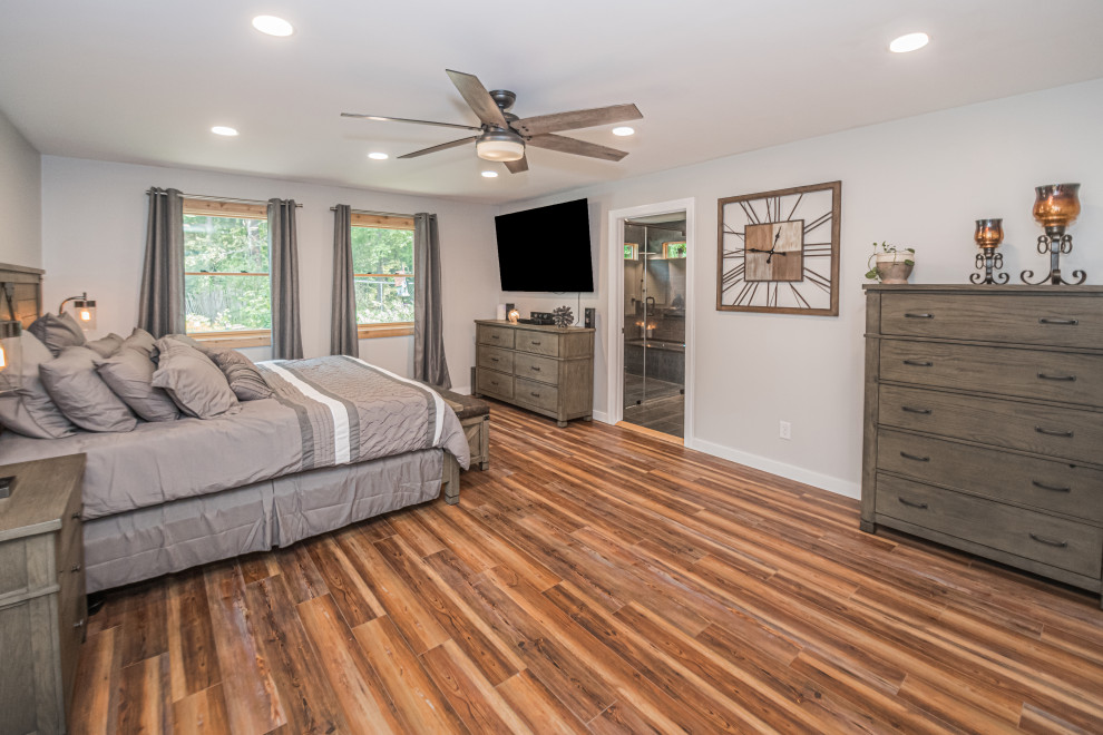 Masculine Meets Farmhouse Master Suite Addition