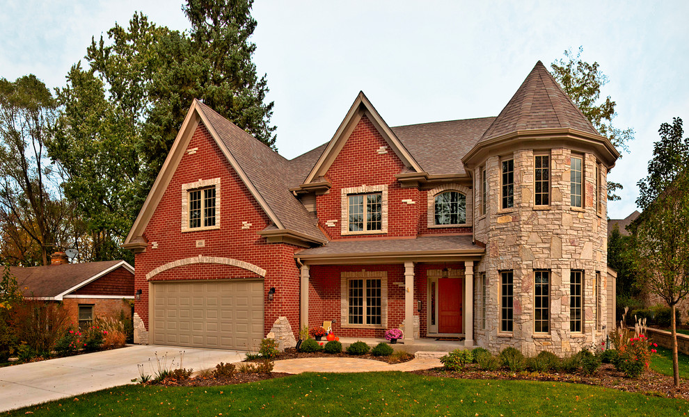 Custom Home (17NH) - Traditional - Exterior - Chicago - by King's Court ...