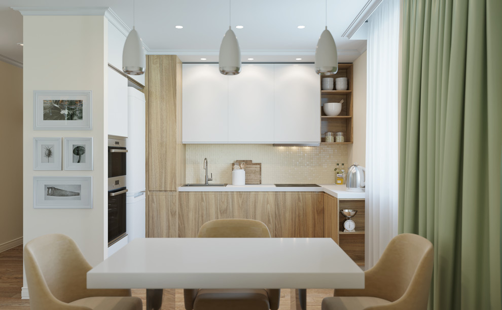 Гостиная кухня 45м2