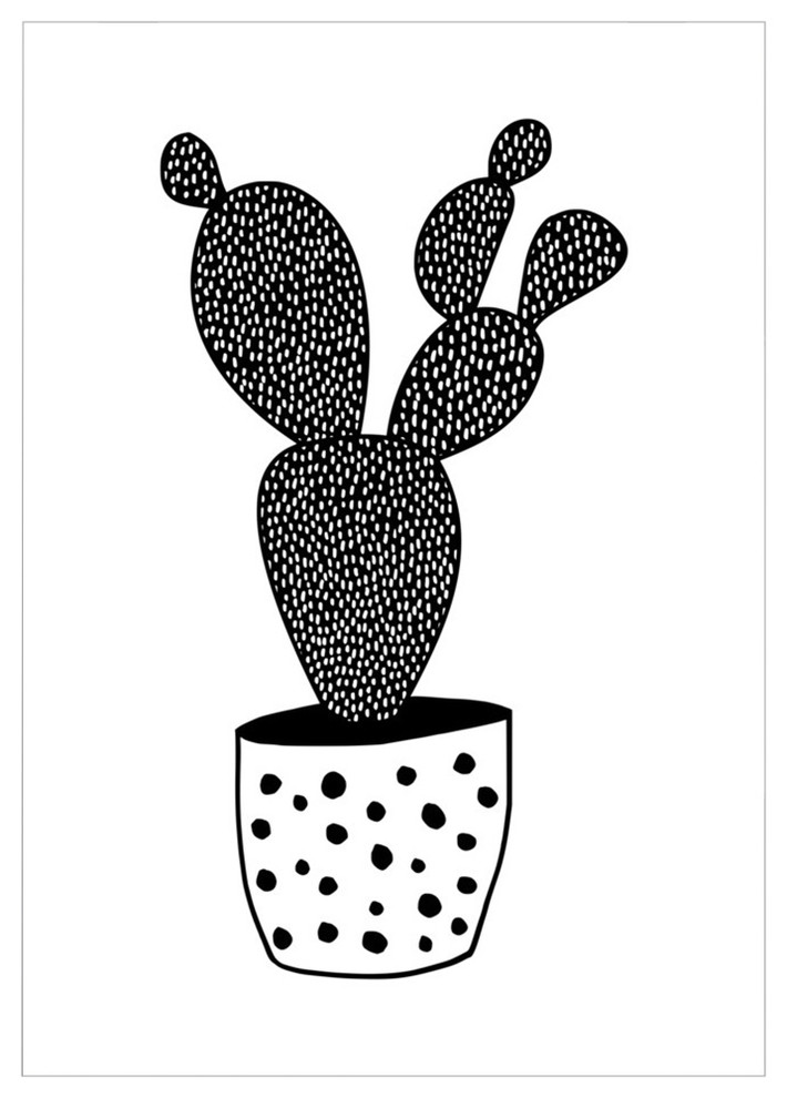 Cactus, 8"H x 10"W x 0.1"D