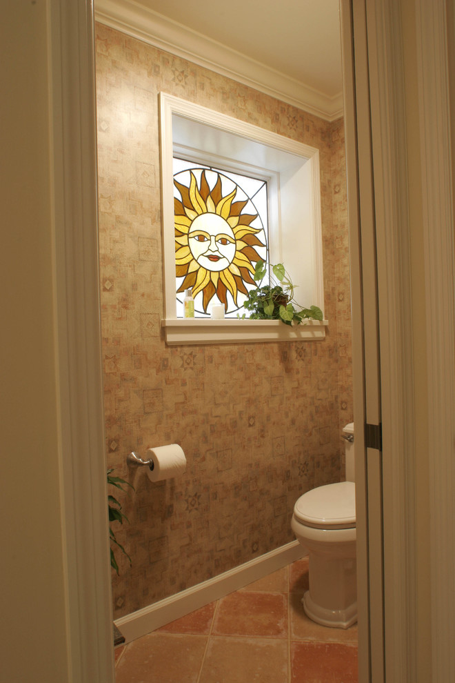 Design ideas for a traditional powder room in St Louis.