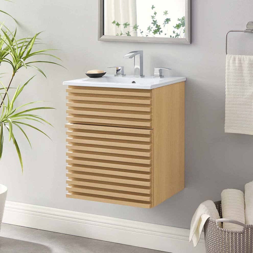 Render 18" WallMount Bathroom Vanity Transitional Bathroom