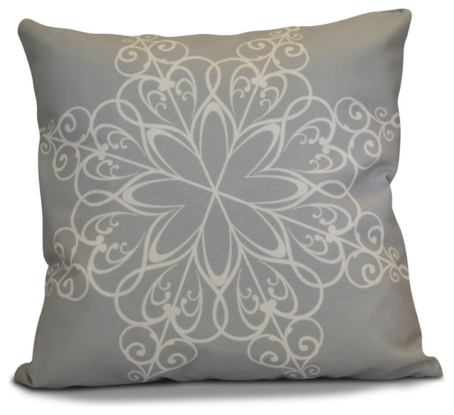 E by Design Decorative Outdoor Holiday Pillow - Outdoor Cushions And Pillows Houzz