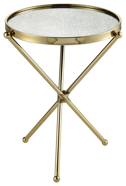 Narcissus End Or Side Table In Gold Antique Mirror Contemporary Narcissus End Or Side Table In Gold