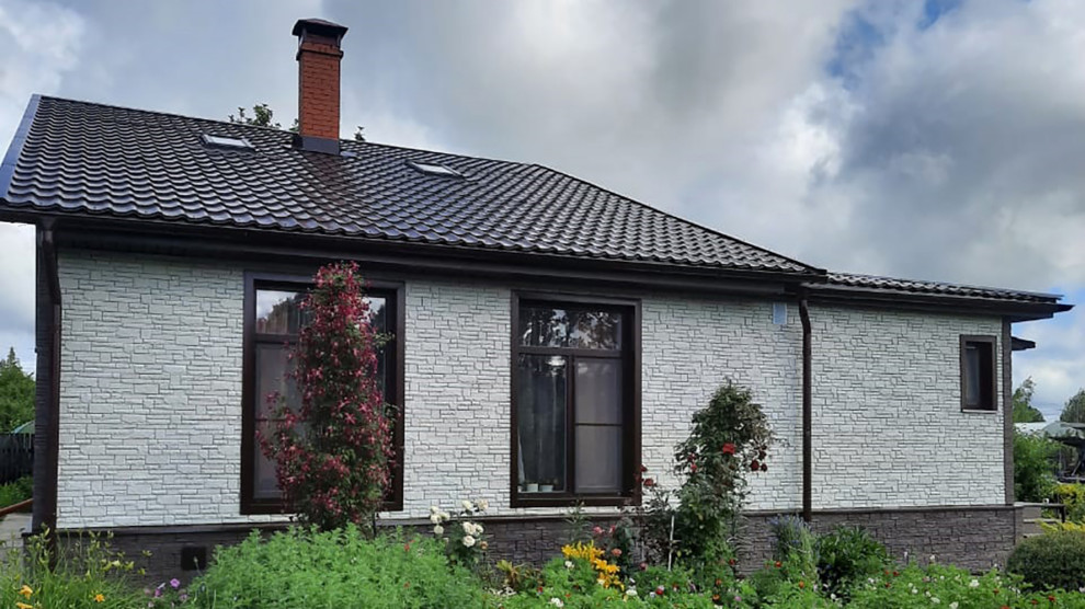 Фасады домов с материалами Docke