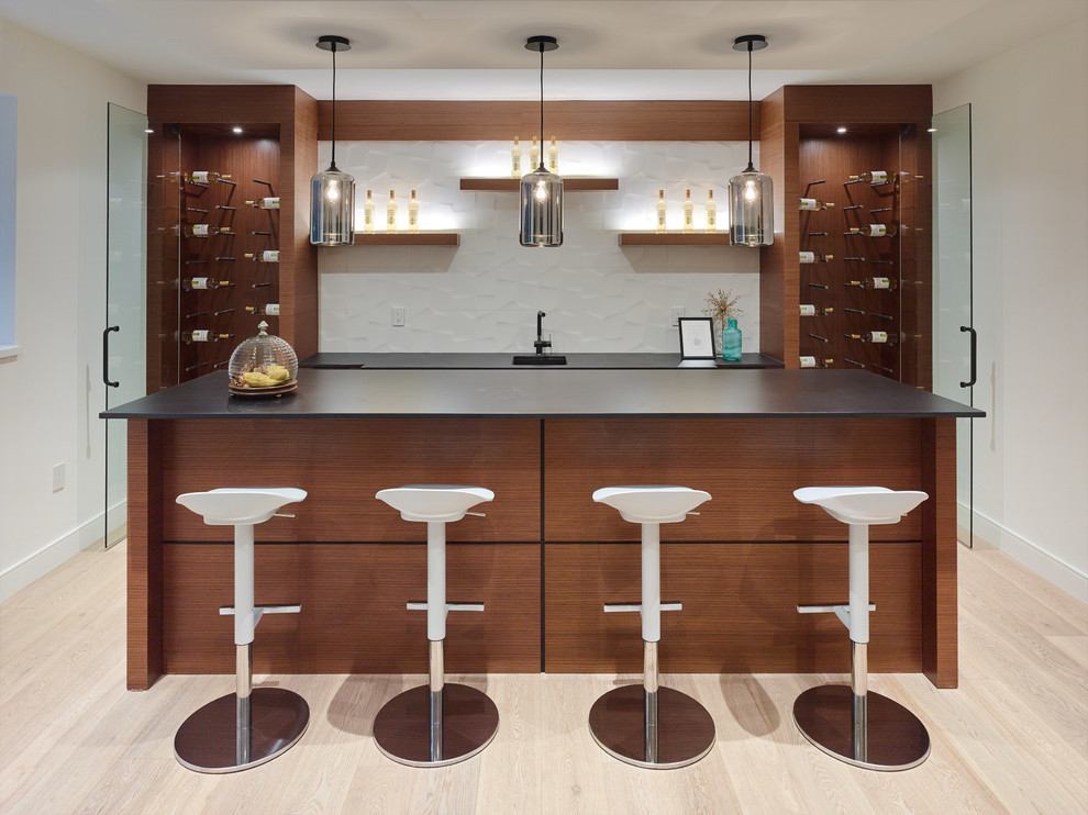 Simple Perfection Contemporary Home Bar Vancouver by Arden